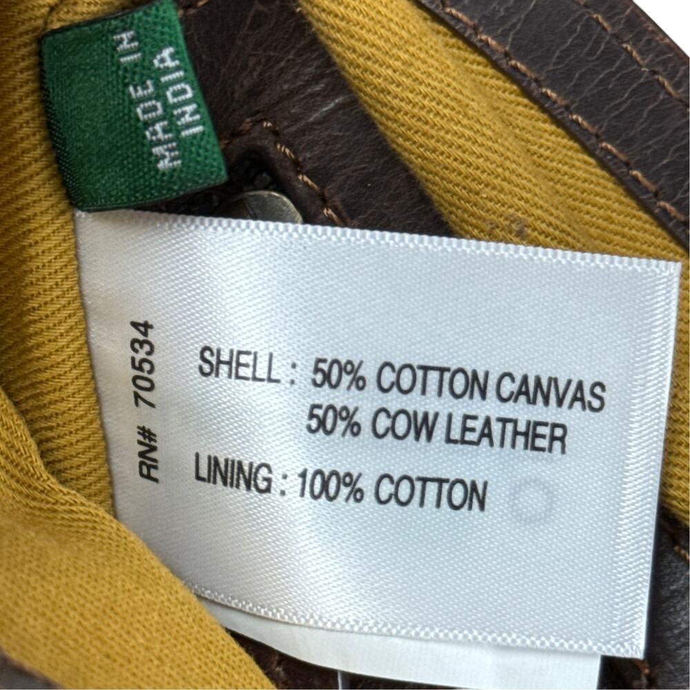 Orvis Battenkill Canvas Leather Crossbody Bag Grey Olive Utility Gorpcore Purse - Picture 14 of 15